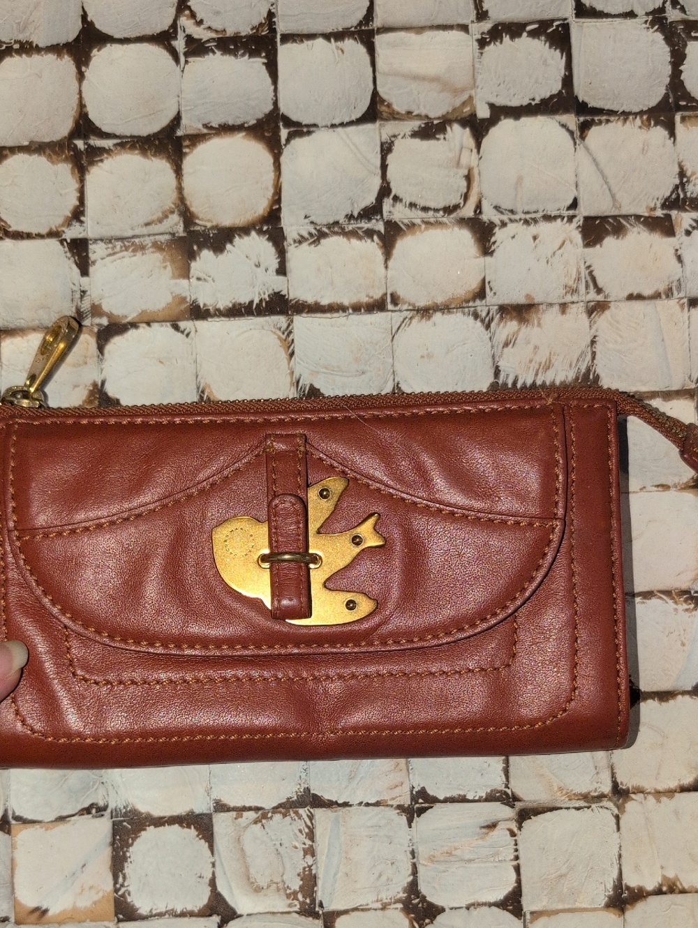 Marc By Marc Jacobs "Petal To The Metal Bird " Wallet In Brown - Retired